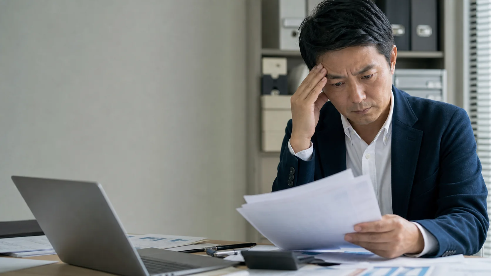 経営者と経理担当者が未払費用の内容と翌月支払を確認する場面