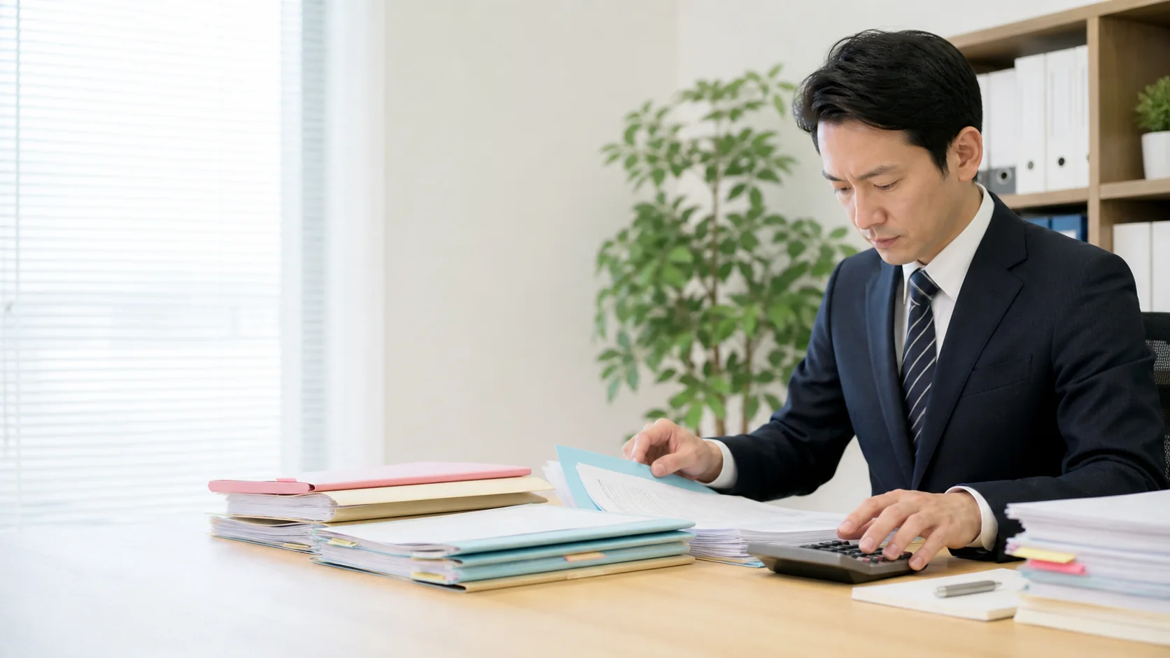 経理担当者が未払費用明細と翌月支払を照合する場面