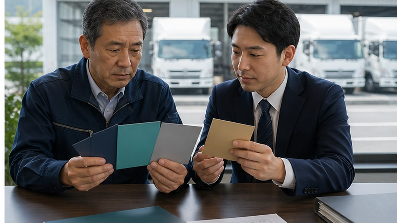 物流会社が借入返済と四つの資金調達方法を比較する会議