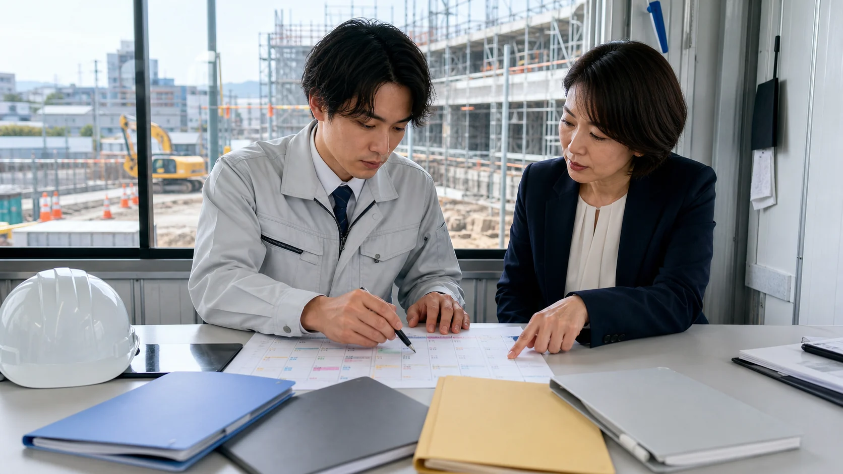 不足日と正味必要額から四つの資金調達方法を比較する建設会社
