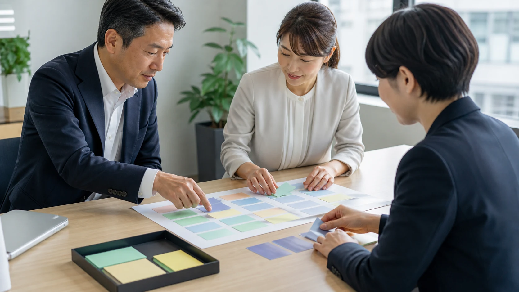 財務担当者が元利返済と自由現金を13週表へ接続する場面