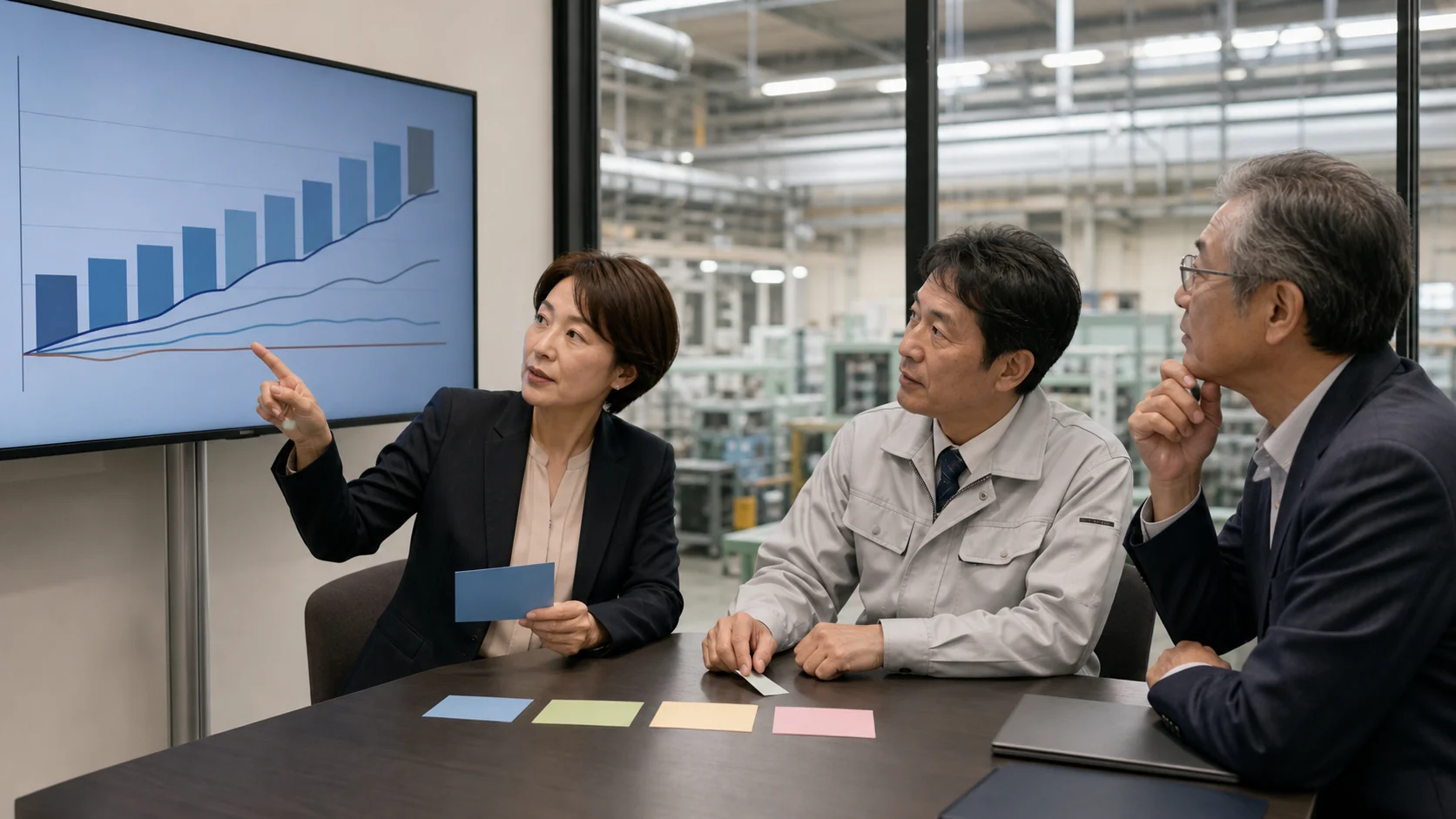 減価償却と設備更新計画から四つの資金調達方法を比較する製造会社