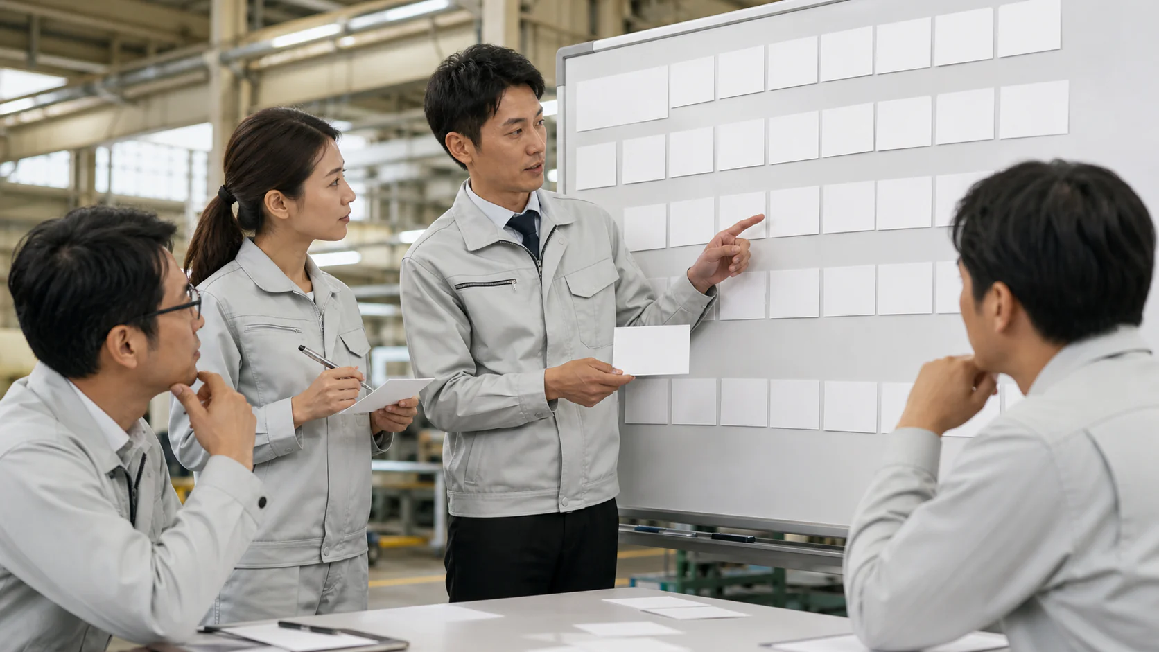 製造会社の経営会議で特別利益を除く正常損益と資金使途を比較する場面