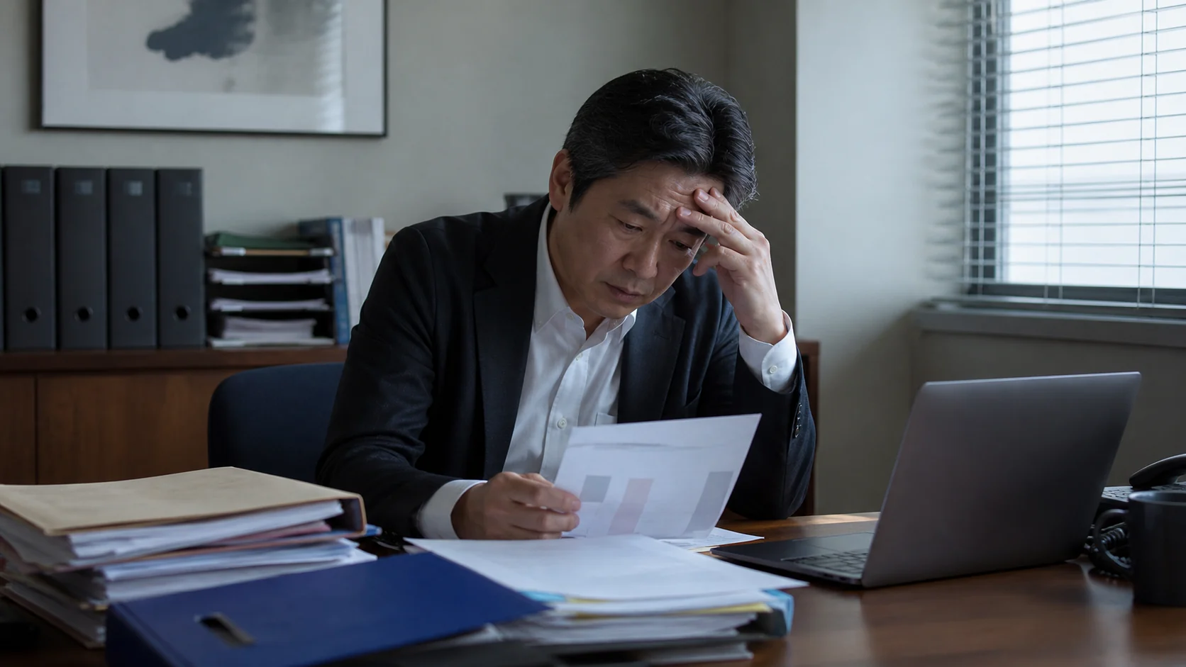 融資契約の報告期限と財務警戒線を見落として悩む製造会社経営者