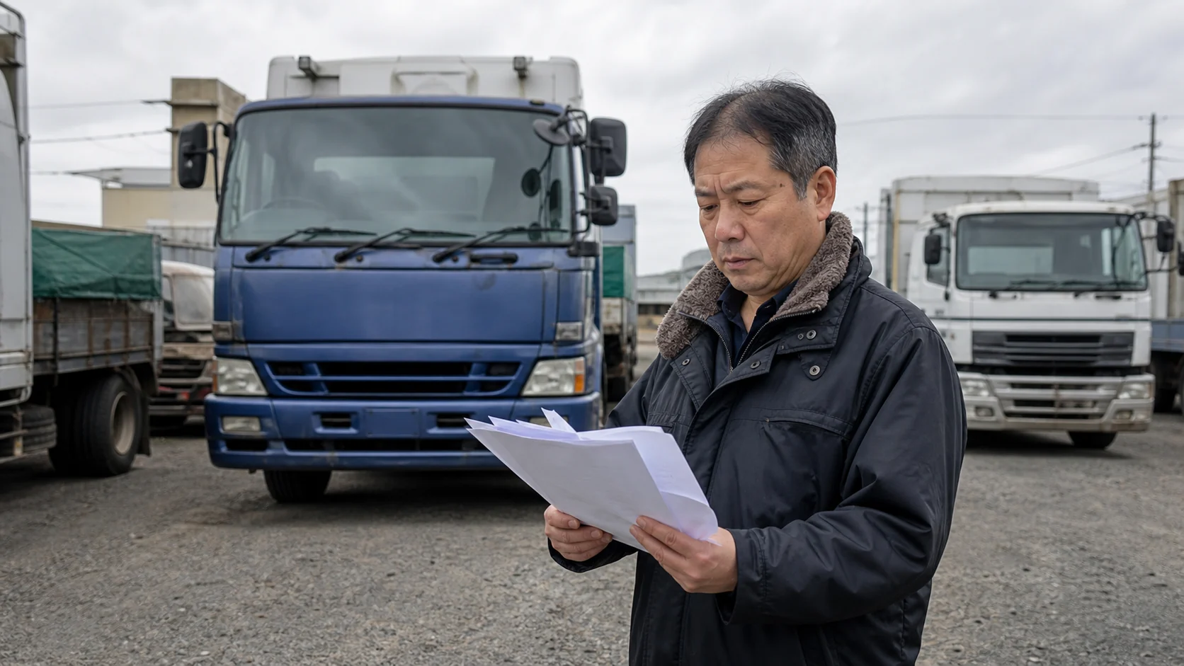 運送会社の経営者が借入契約別の利息と返済負担を確認する場面