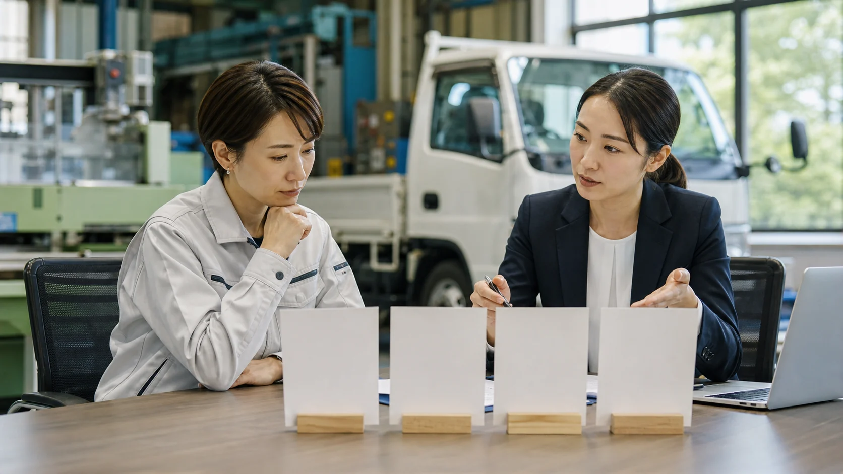 設備の投資回収期間から銀行融資と車両リースバック等を比較する経営者