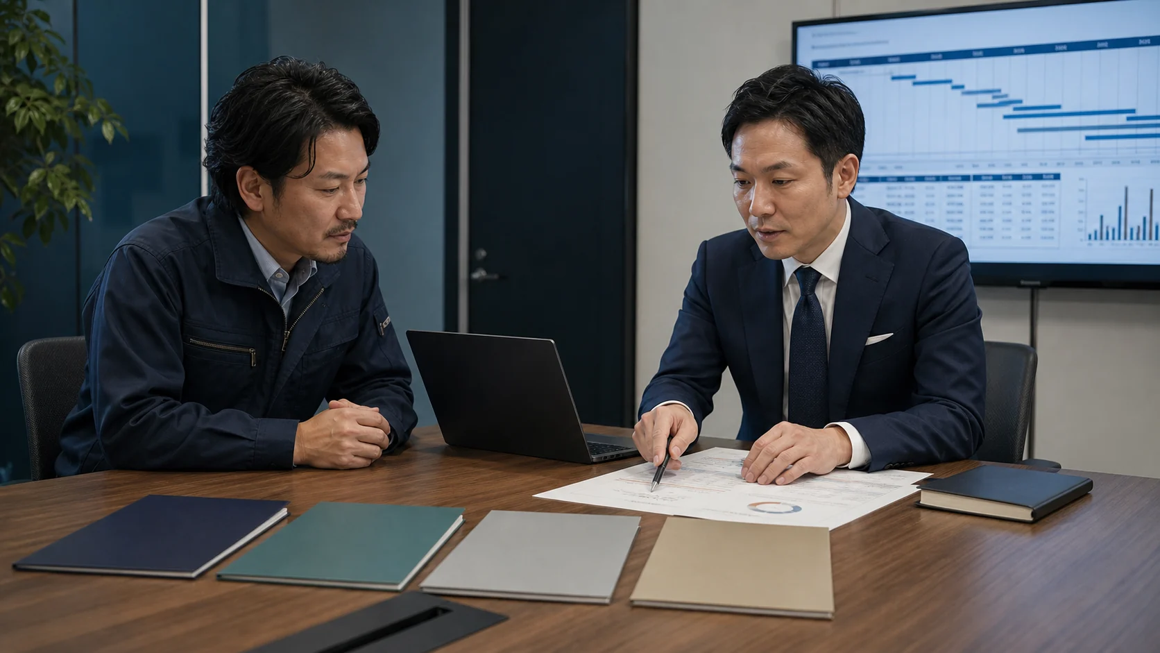 無形資産の稼働・投資回収・追加費を確認し四つの資金調達方法を比較する会議