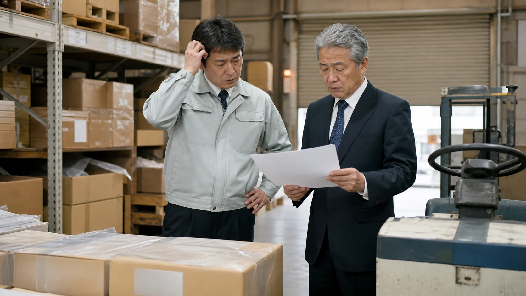 中小企業の財務担当者が借入残高と資産別の回収・稼働状況を確認する場面