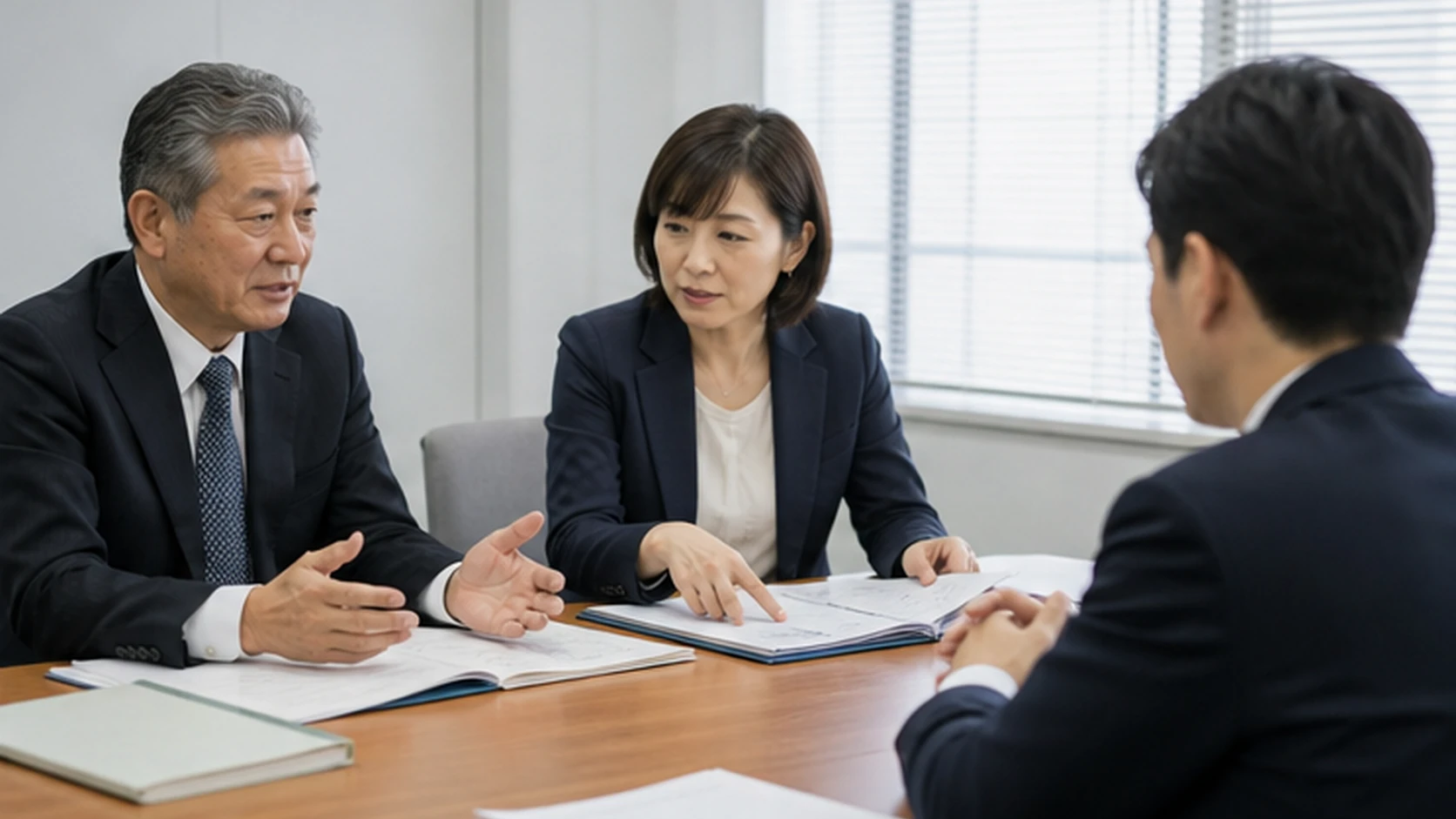経営者・製造・人事・原価管理・財務・銀行担当者が工数差と追加資金を確認する会議