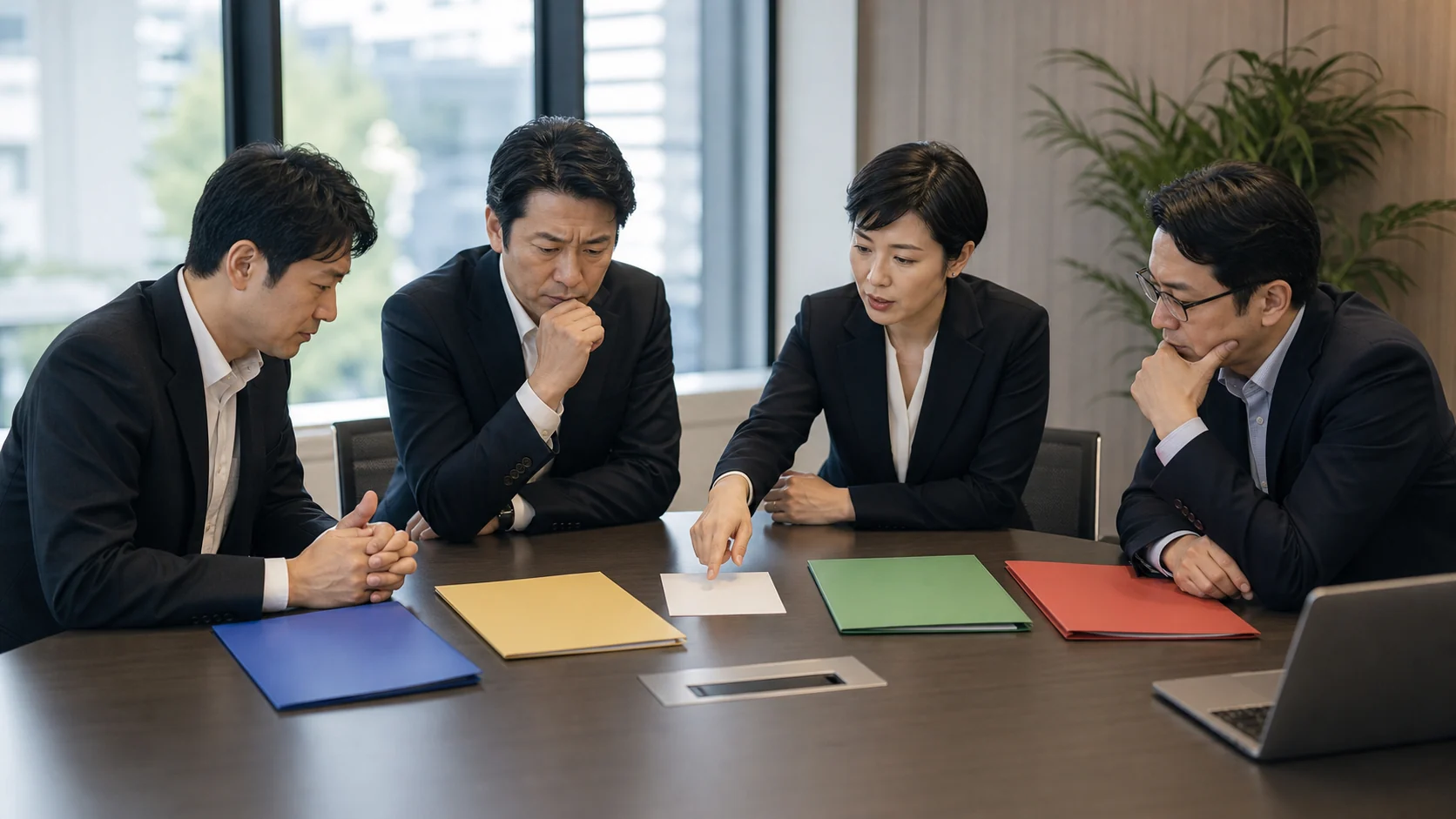 複数銀行の回答と代替資金の発動順を比較する経営者
