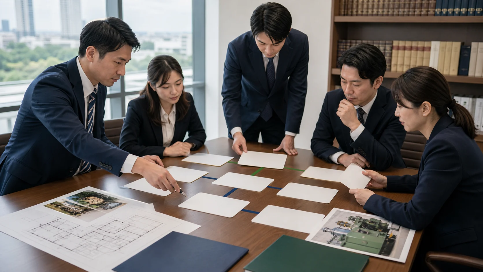 中小企業の財務チームが担保提供制限の確認表と承諾申請工程を整理する場面