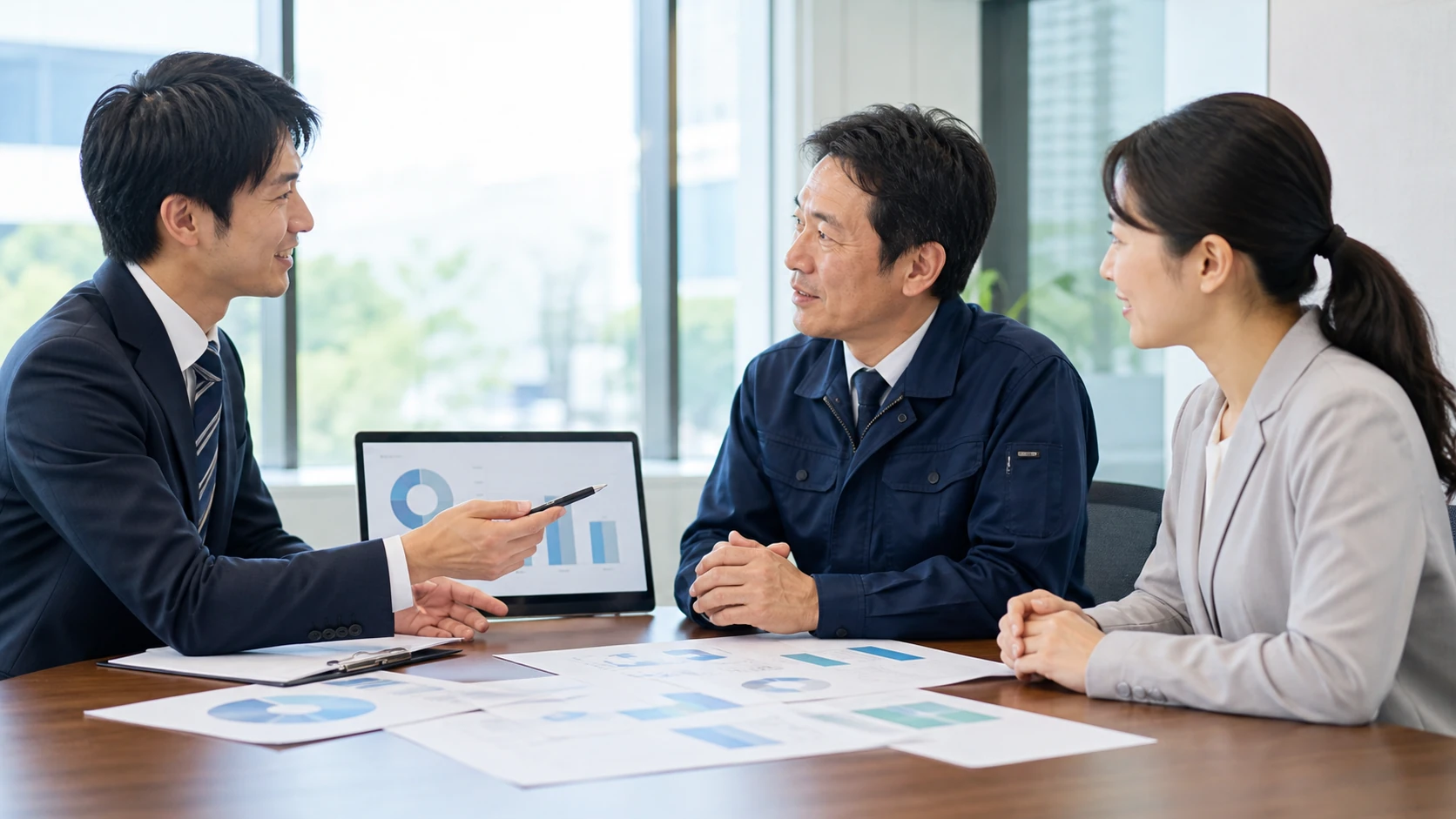 経営者・財務担当者・銀行担当者が営業CFの再現性と最低現金を確認する会議