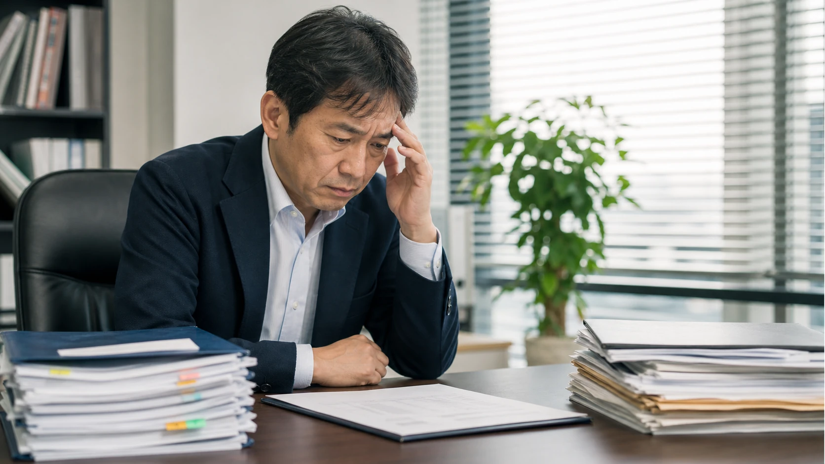 経営者と財務担当者が売上請求と仕入支払の実日付を並べて資金ギャップを確認する場面