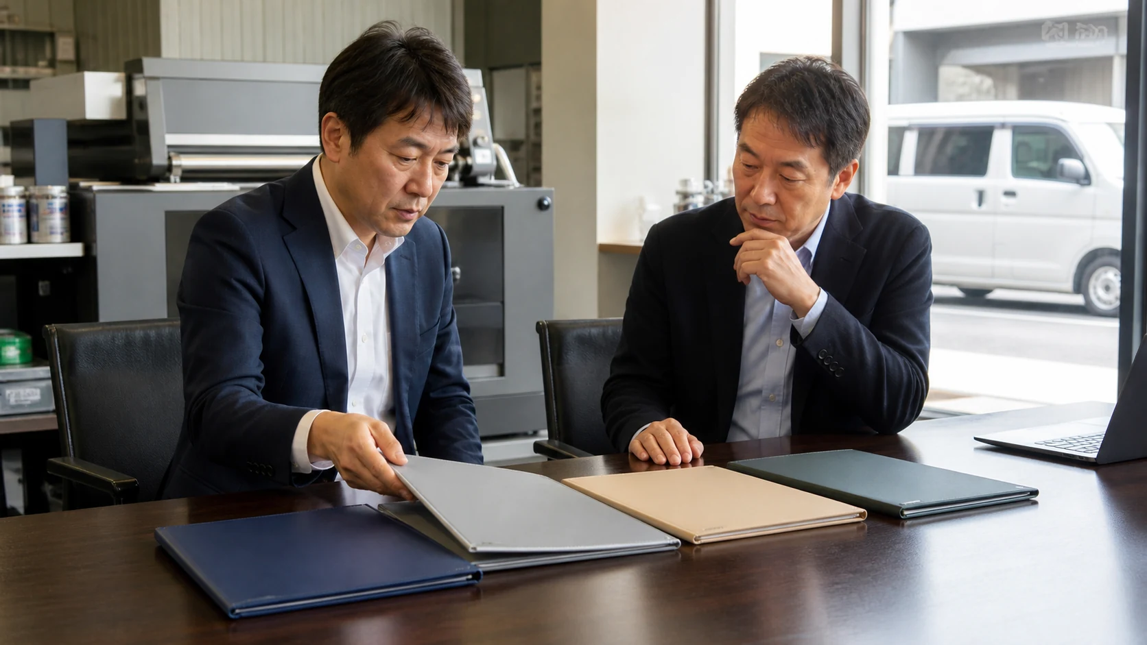 プロパー融資と他の資金調達を総費用で比較する印刷会社経営者