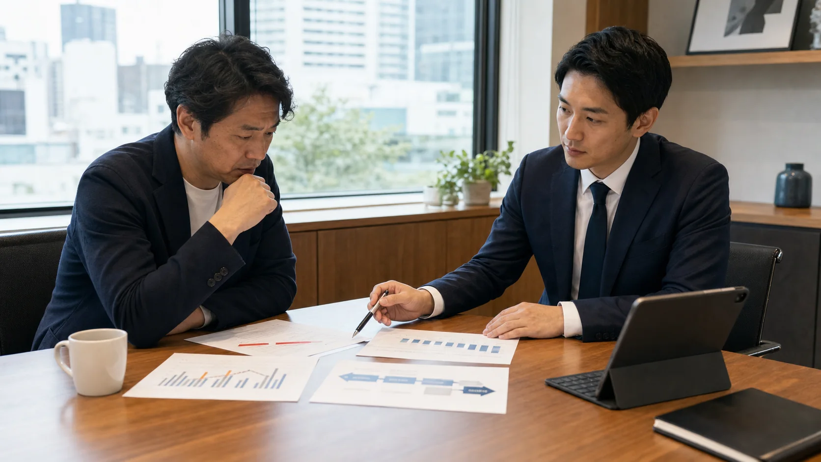 融資否決後に四つの資金調達手段を比較する中小企業経営者