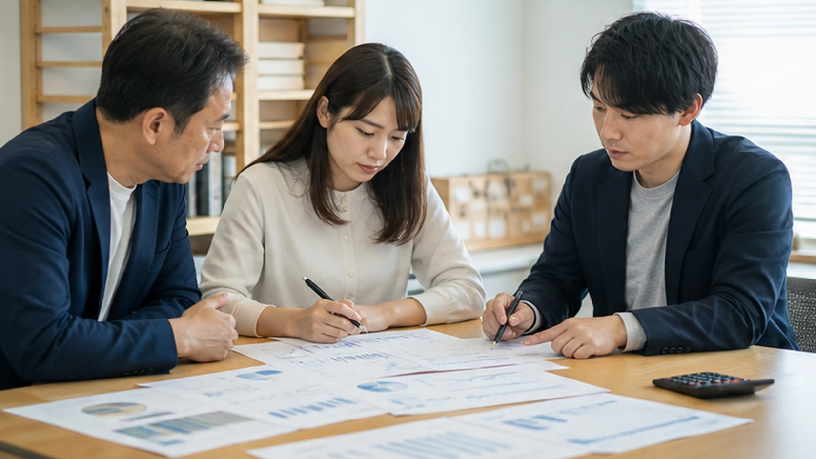 顧客管理と財務担当者がコホート別の購入周期と確度別入金を整理する場面