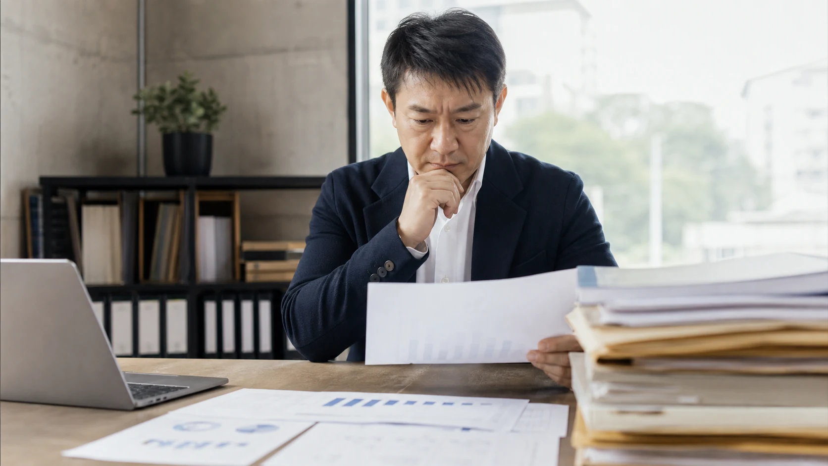 経営者が退職給付引当金の対象者・退職時期・積立状況を確認する場面