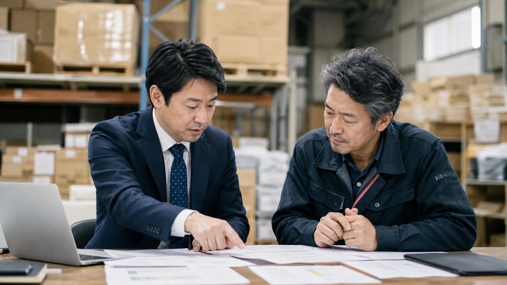 包装資材卸が未達後の資金と四つの資金調達方法を比較する会議