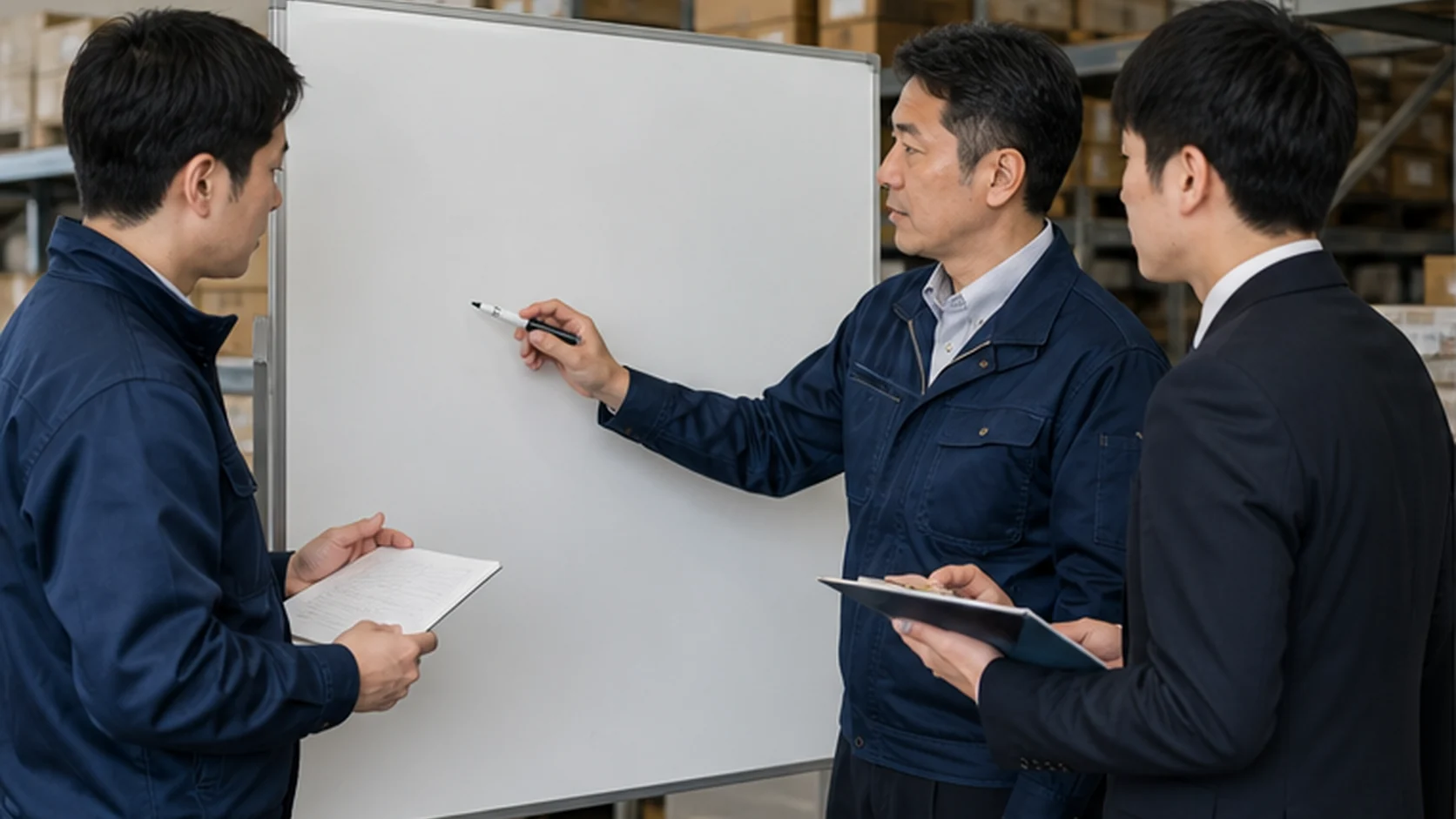 卸売会社の経営者・営業責任者・資金相談員が売上橋渡しと入金予測を作る会議