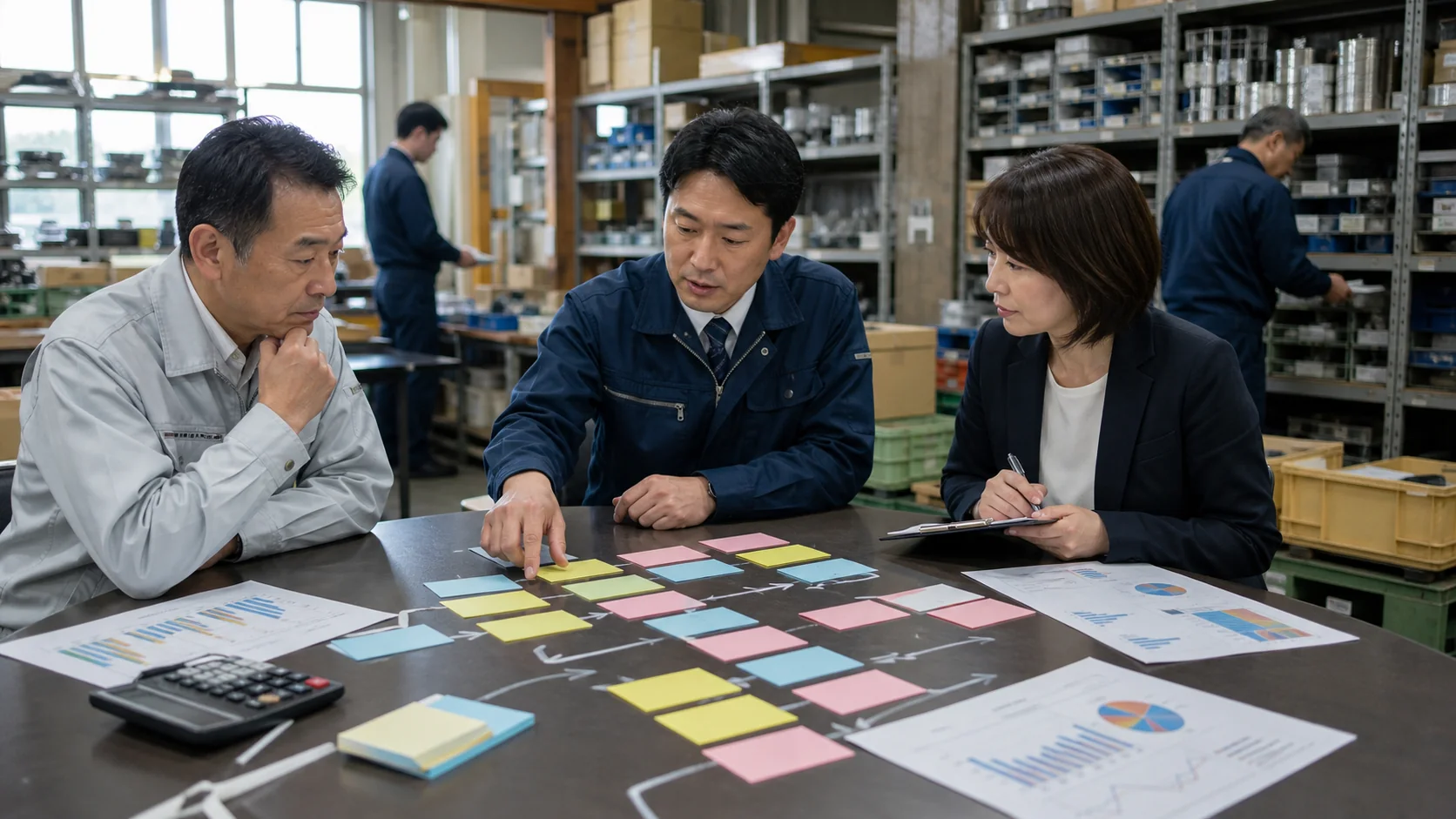 産業部品卸の経営者・営業責任者・財務相談員が売上橋渡しを作る会議