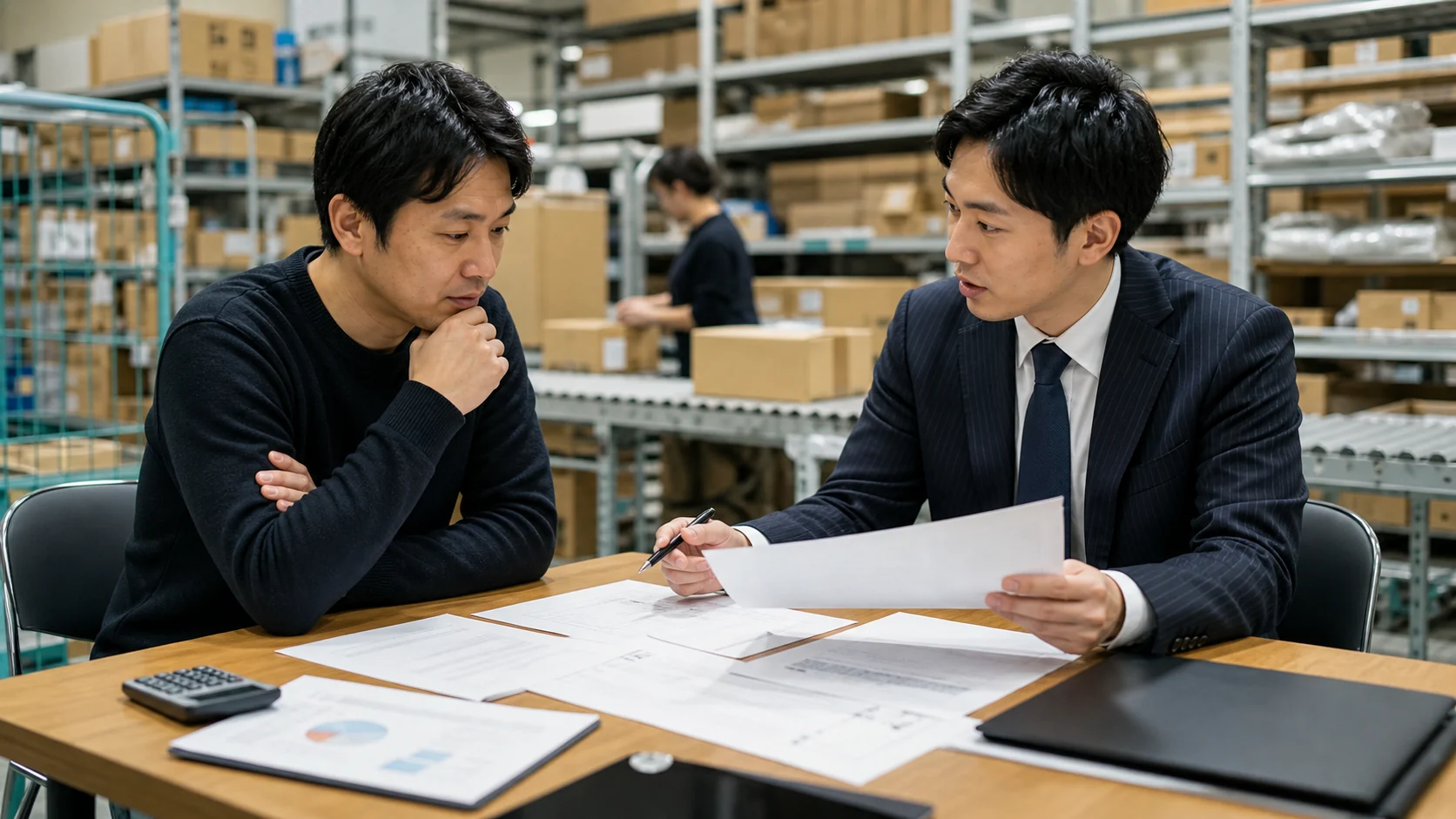 EC小売会社が販管費改善後の不足と四つの資金調達方法を比較する会議