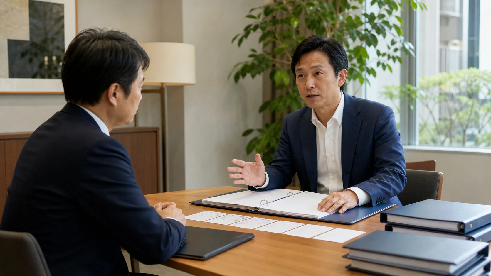 経営者・財務・銀行担当者が短期借入の使途、満期、更新下振れを確認する会議