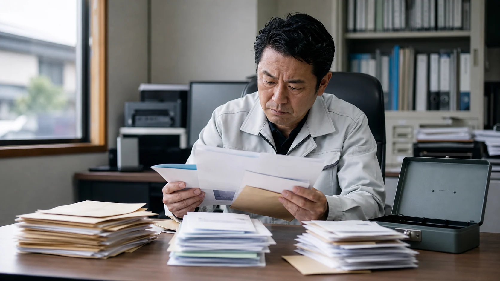 税金・社会保険料の通知と13週間資金繰りを確認する会社代表者
