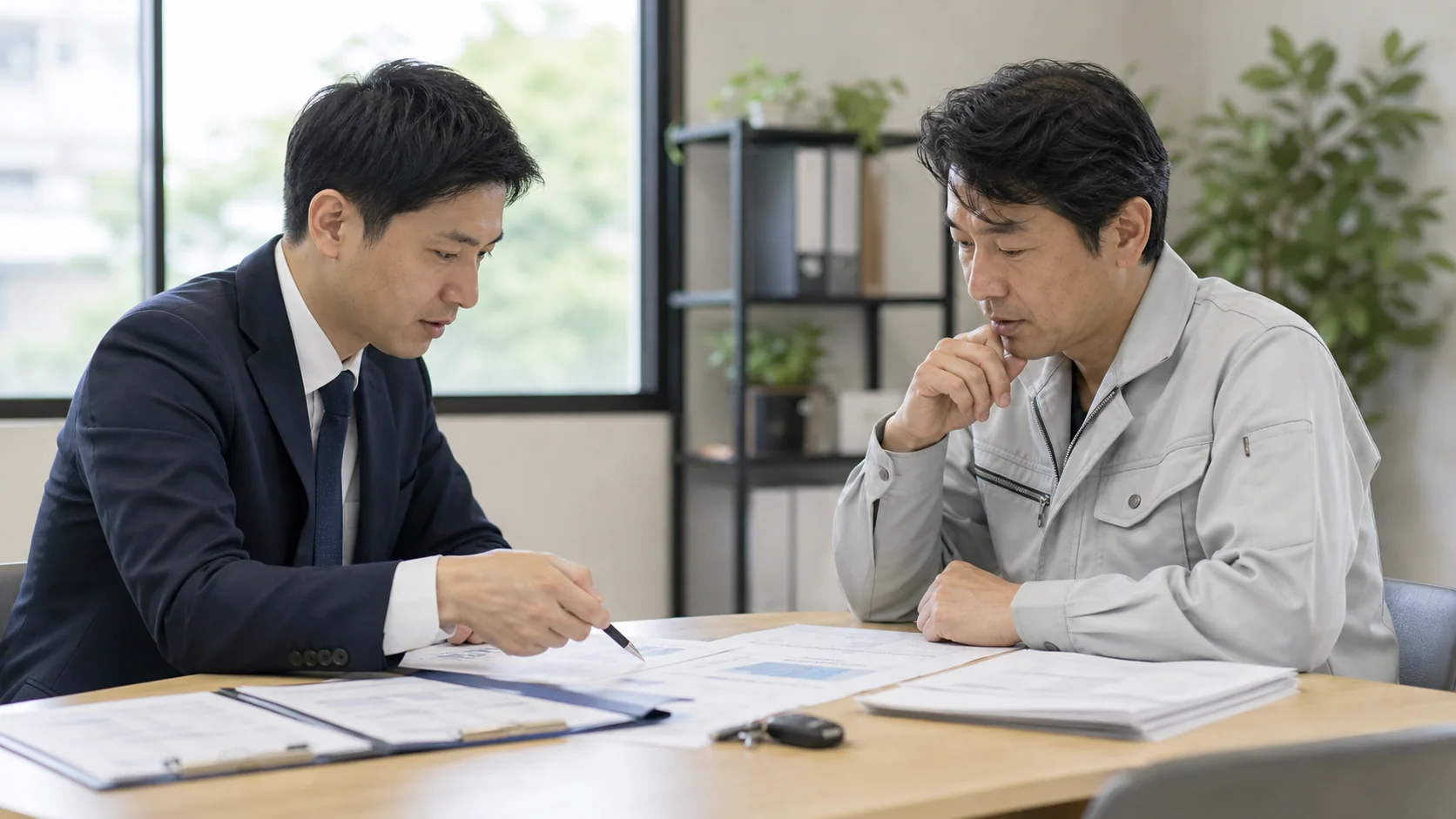 申込前に四つの資金調達手段を比較する経営者