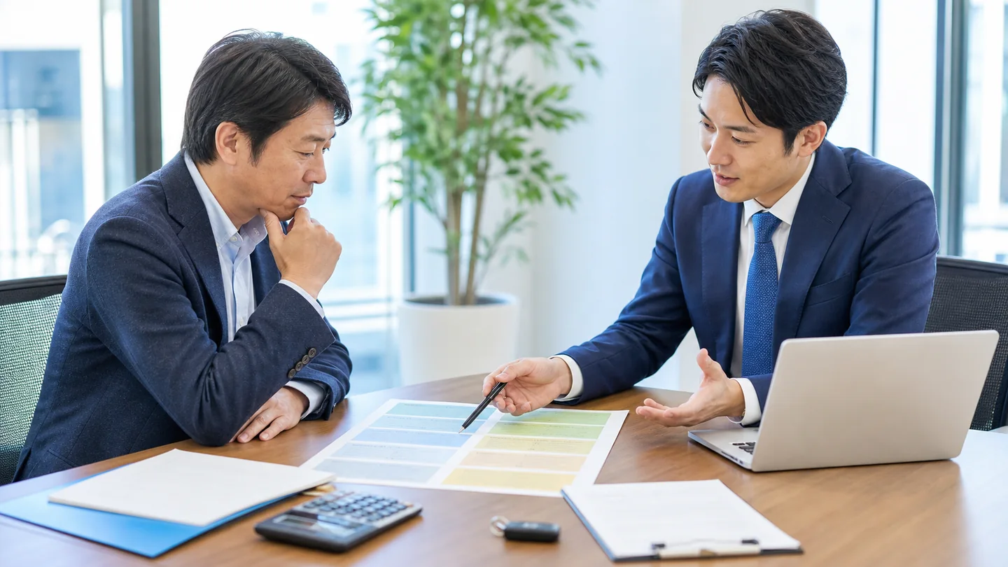 代表者保証を含む資金調達条件を比較する相談場面