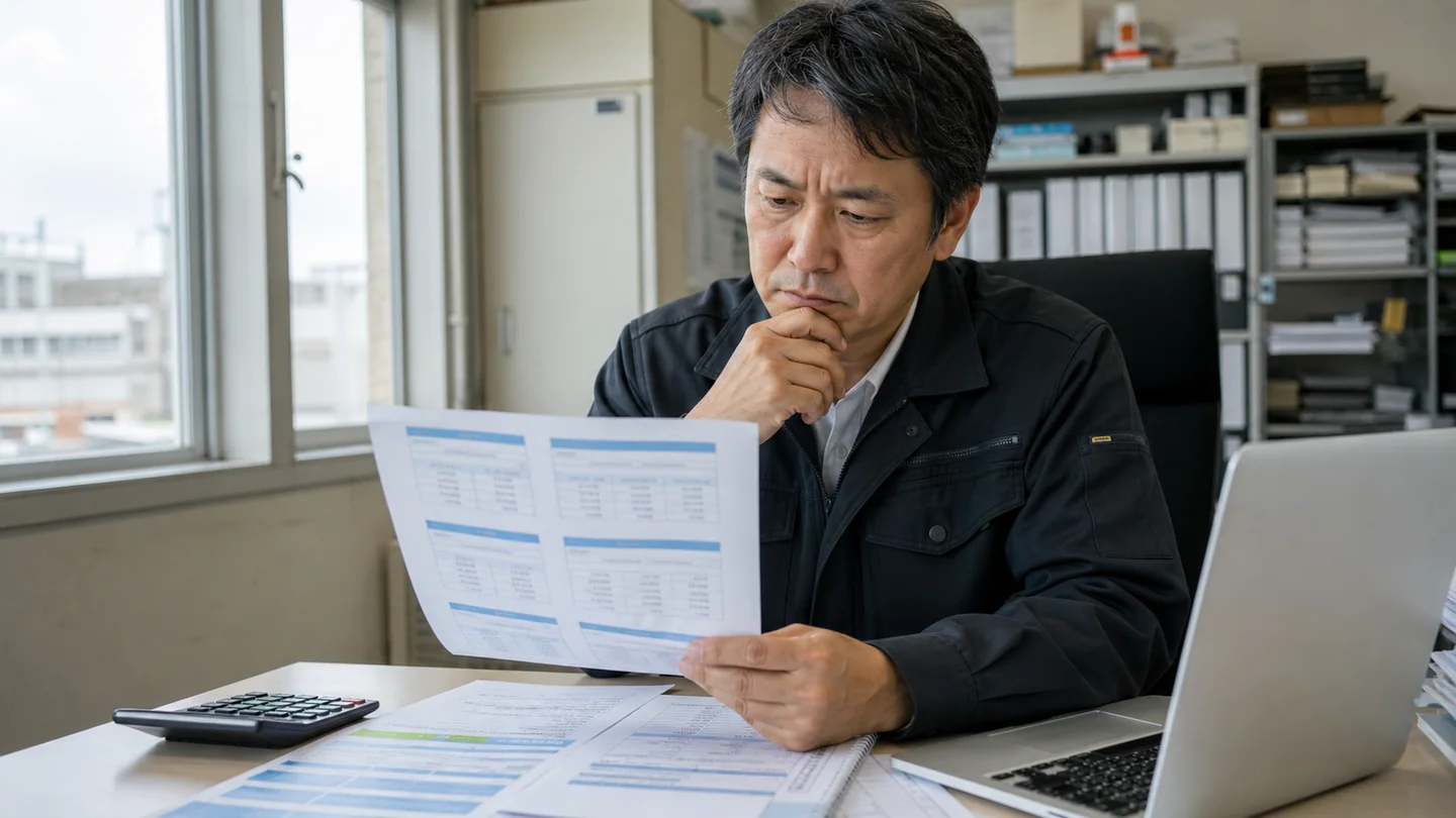 複数ローンの金利と総返済額を比較する経営者