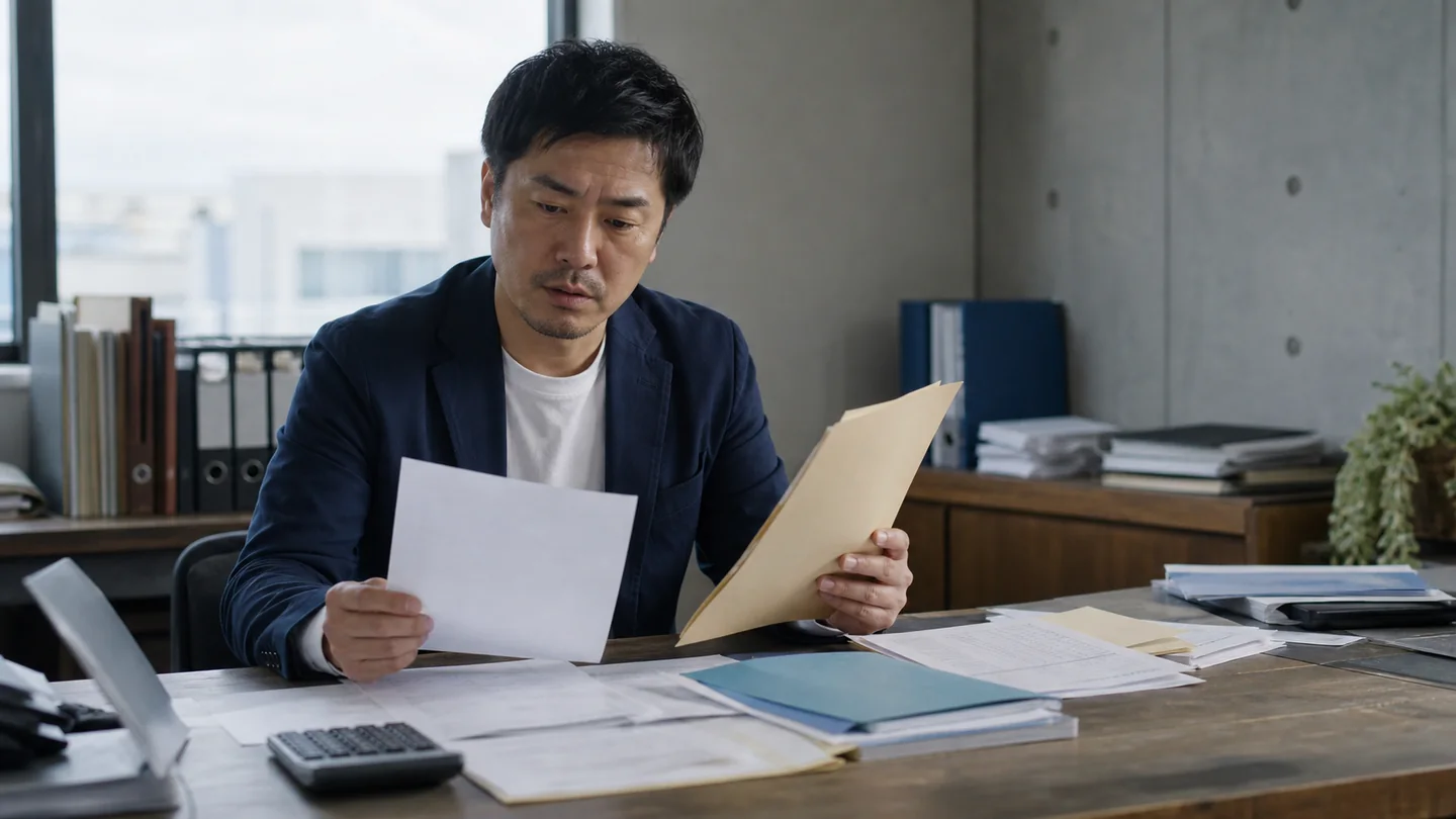 ビジネスローン申込書と財務資料の整合性を確認する経営者