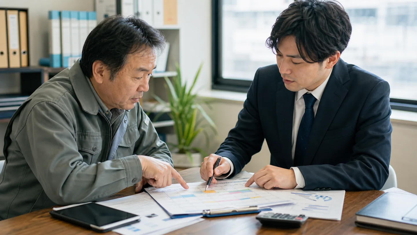 銀行融資とビジネスローンの必要日を比較する経営者