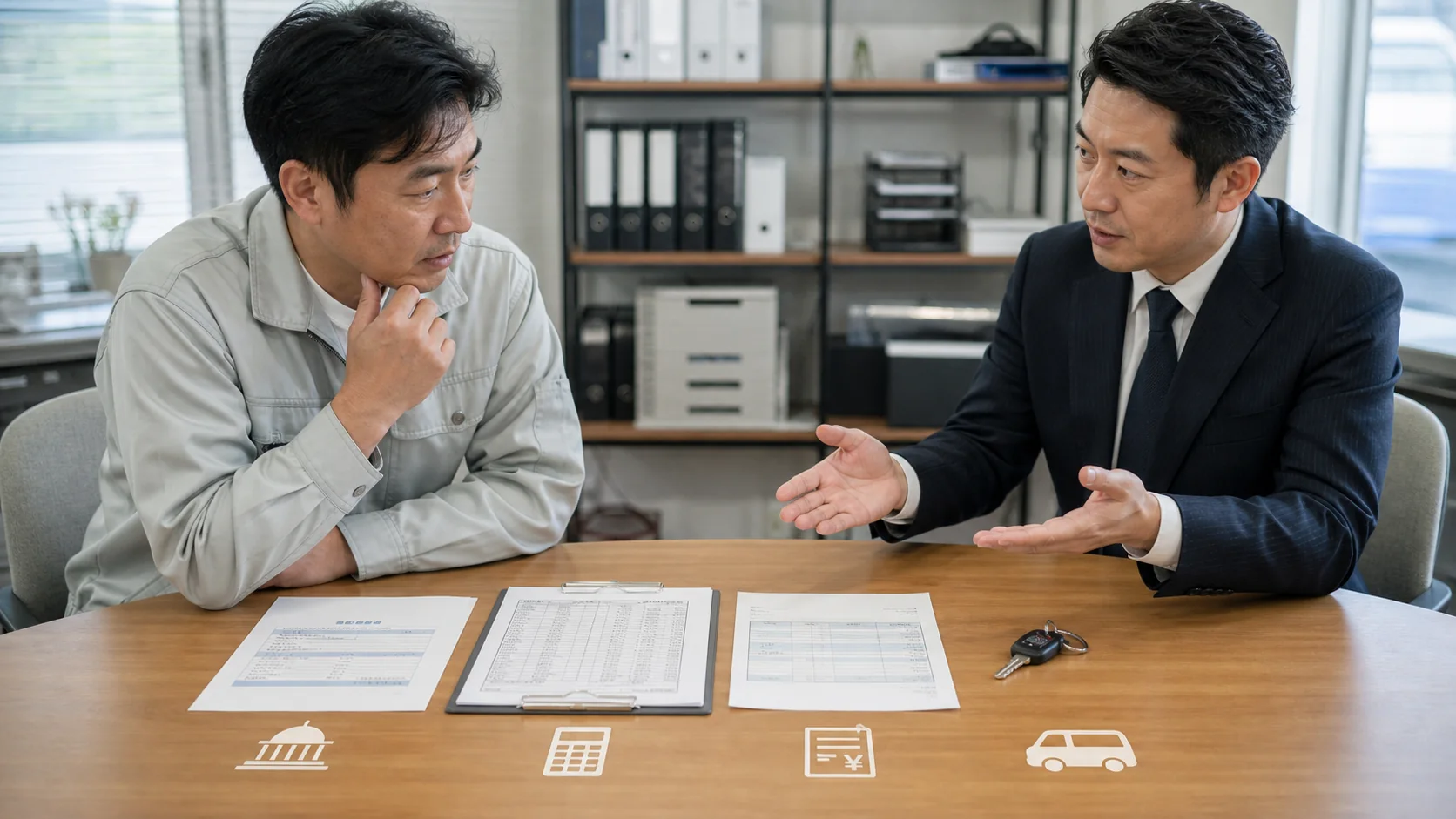 事業用ローンと他の資金調達方法を比較する相談場面