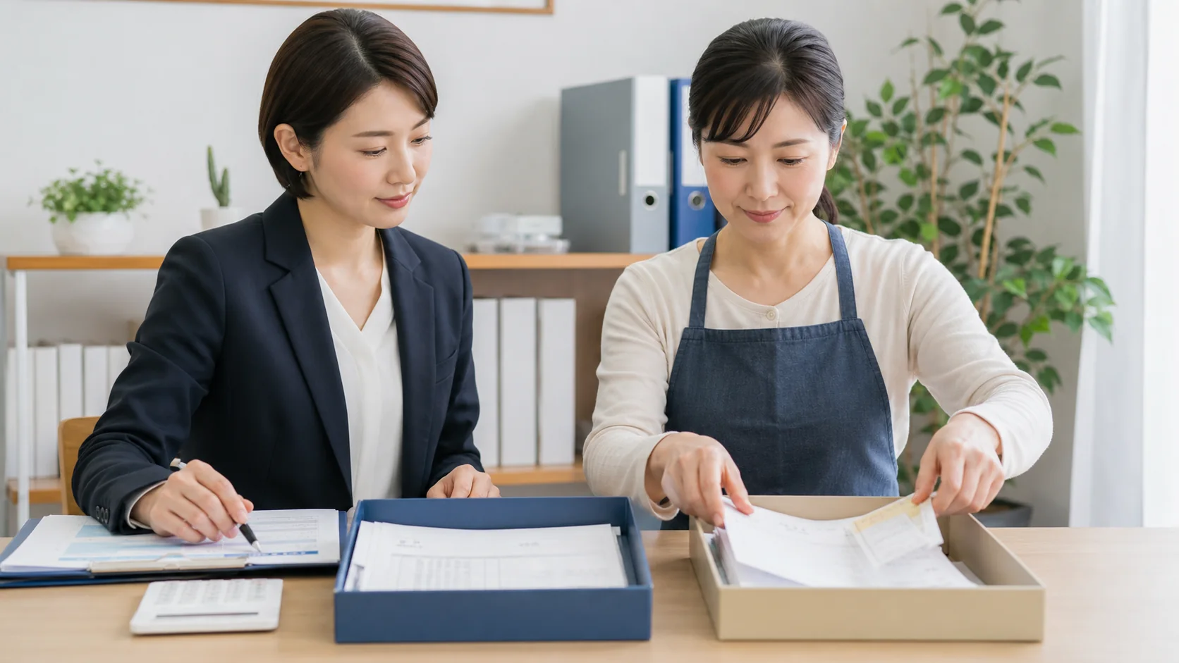事業用口座と個人用口座を分けて整理する経営者