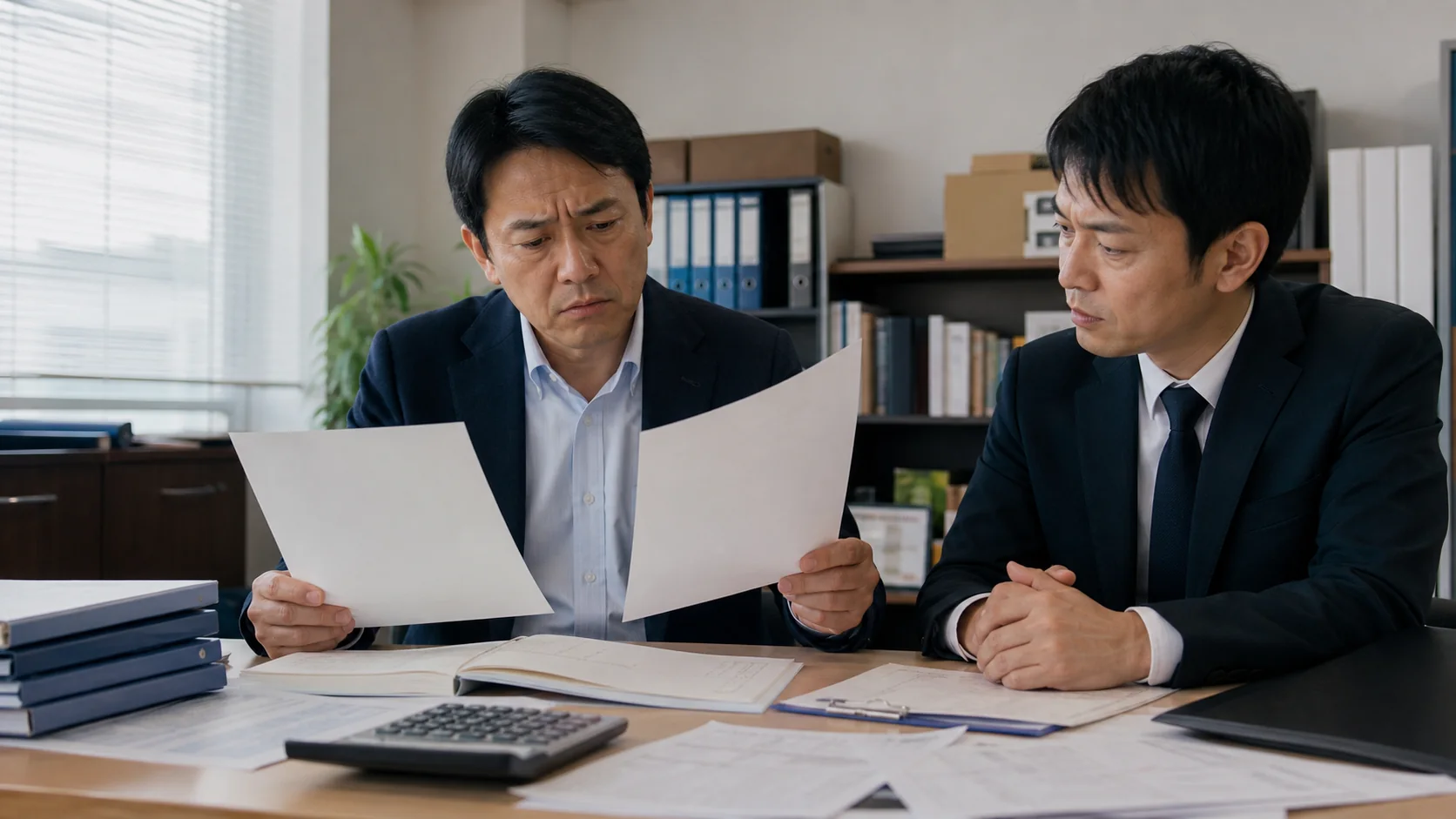 社用車リースバック契約と帳簿価額を税理士へ確認する経営者