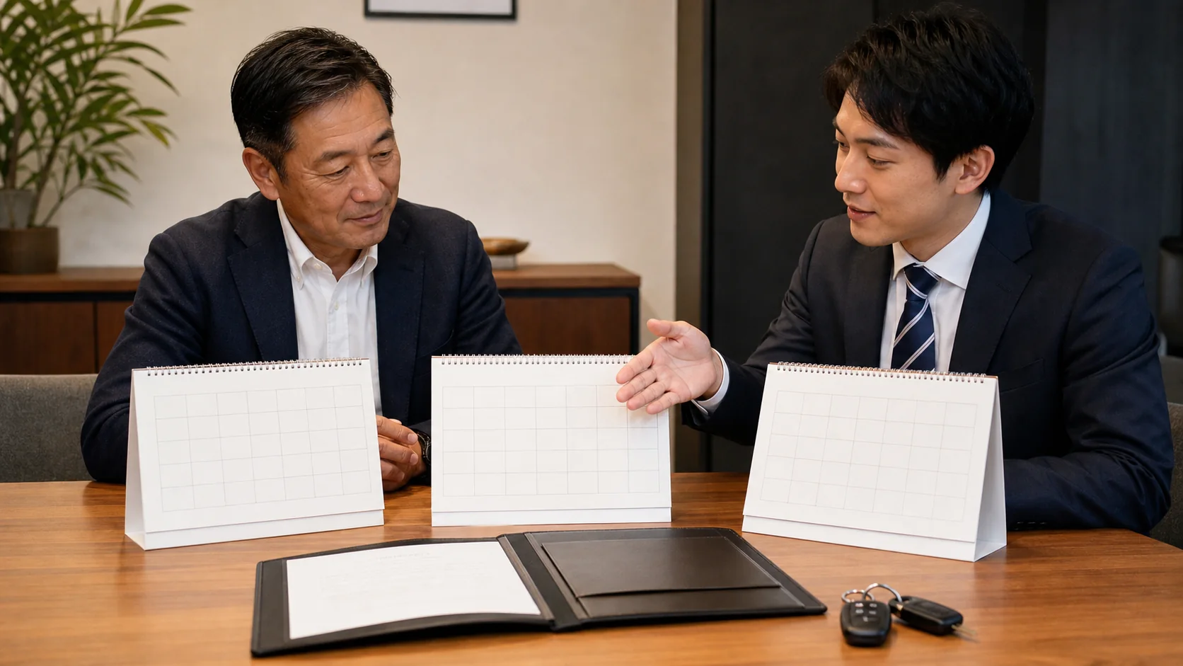 12か月後と満了時の解約費用を比較する中小企業の契約相談
