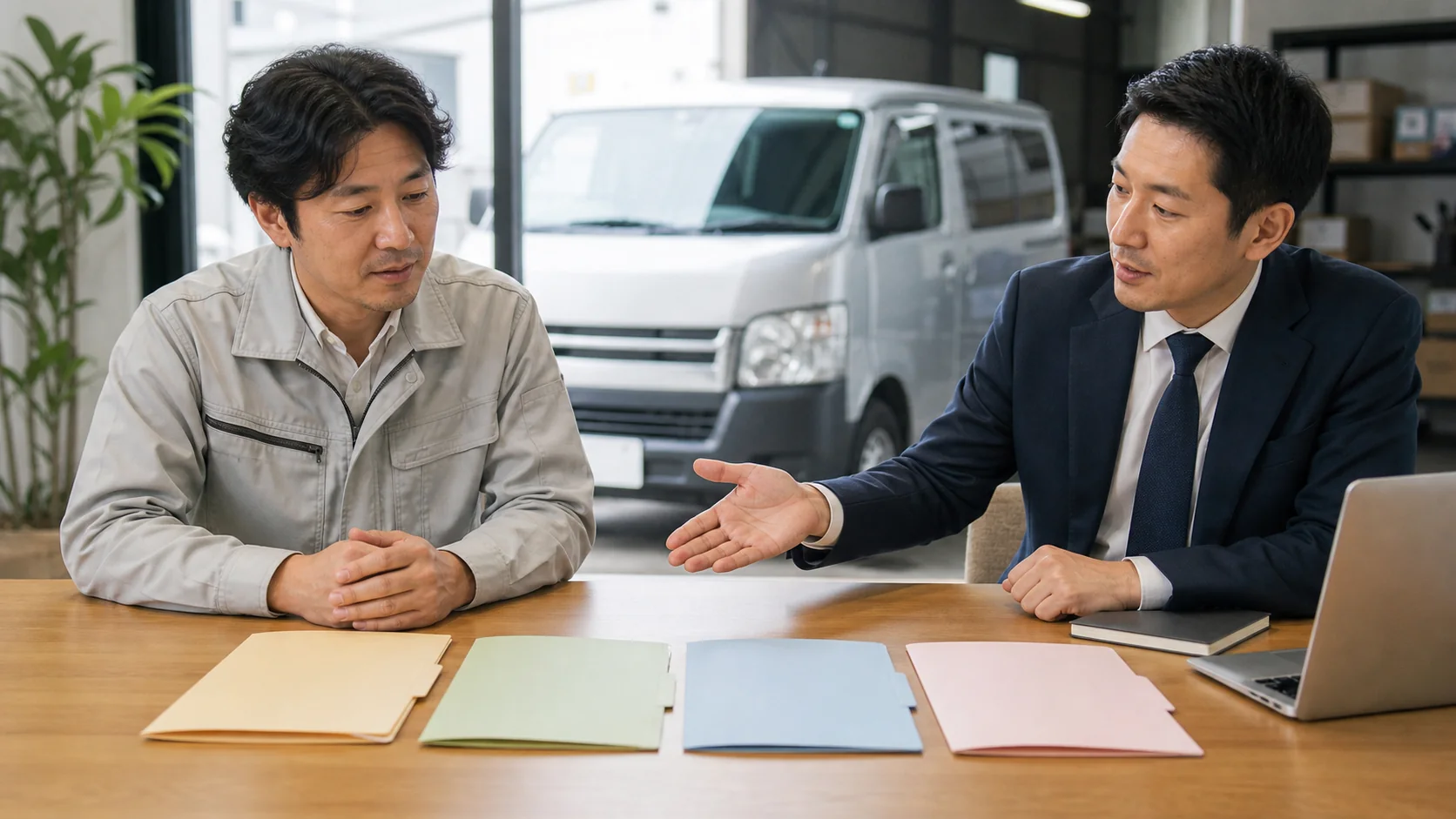 残債と査定差額を含め四つの資金調達を比較する相談場面