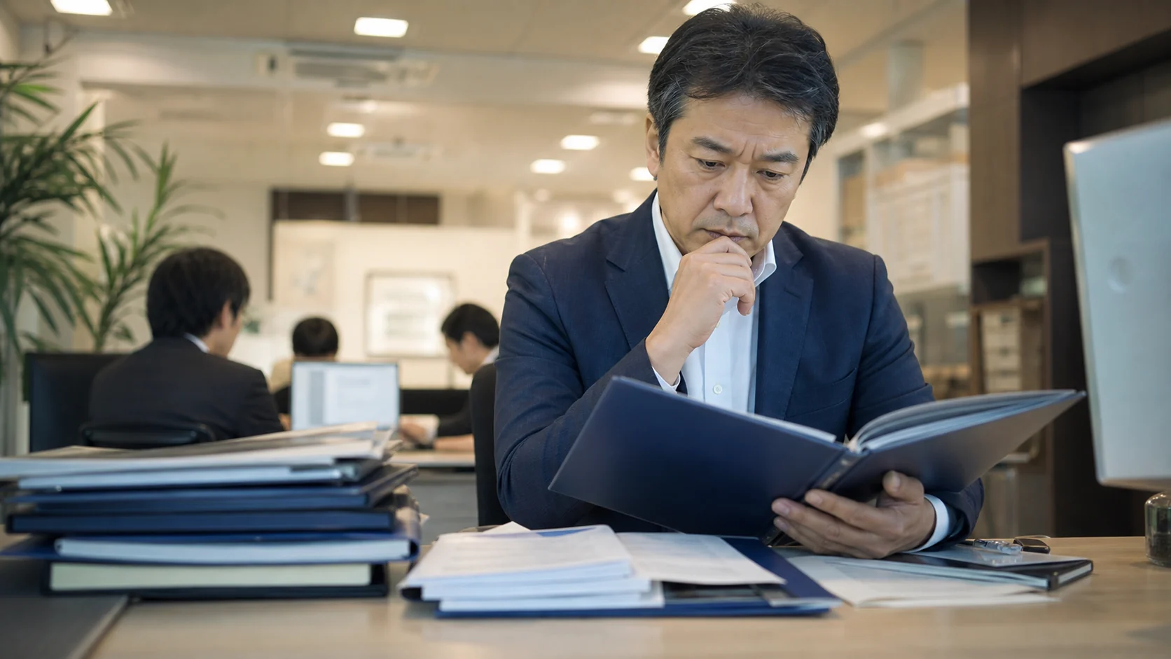 保証協会団信の加入案内と会社の借入一覧を確認する法人代表者
