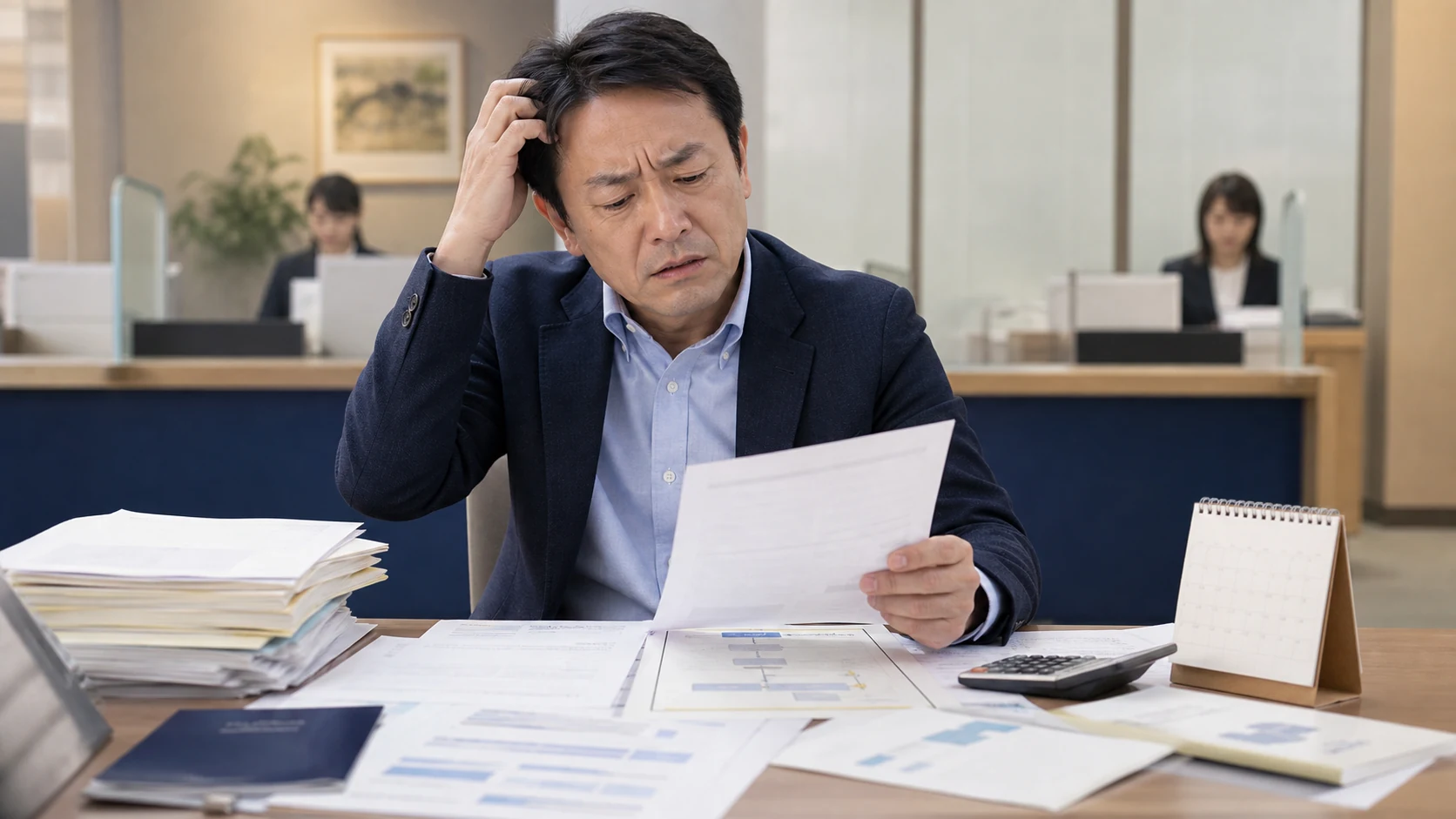 信用保証協会付き融資とビジネスローンの流れを比較する経営者