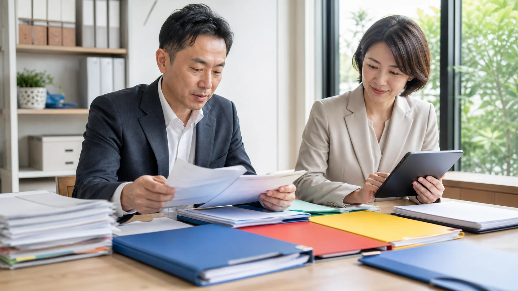 必要書類の基準日と金額をチェックリストでそろえる打合せ