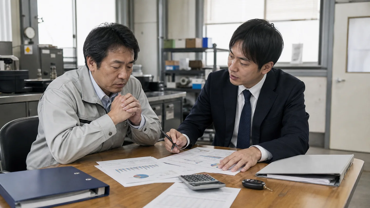 赤字原因を確認して資金調達候補を絞る相談場面