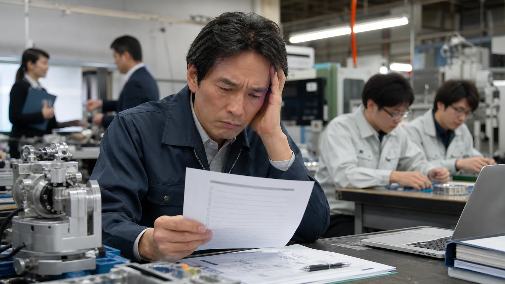 技術・顧客・契約・将来収益を含む企業価値を銀行担当者へ説明する経営者