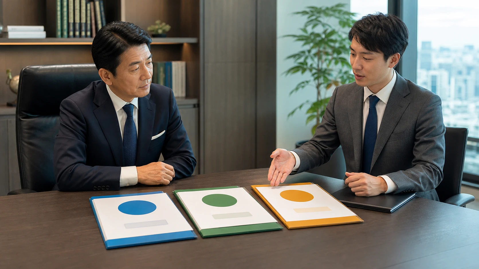 経営者保証なしと通常保証などを比較する相談場面