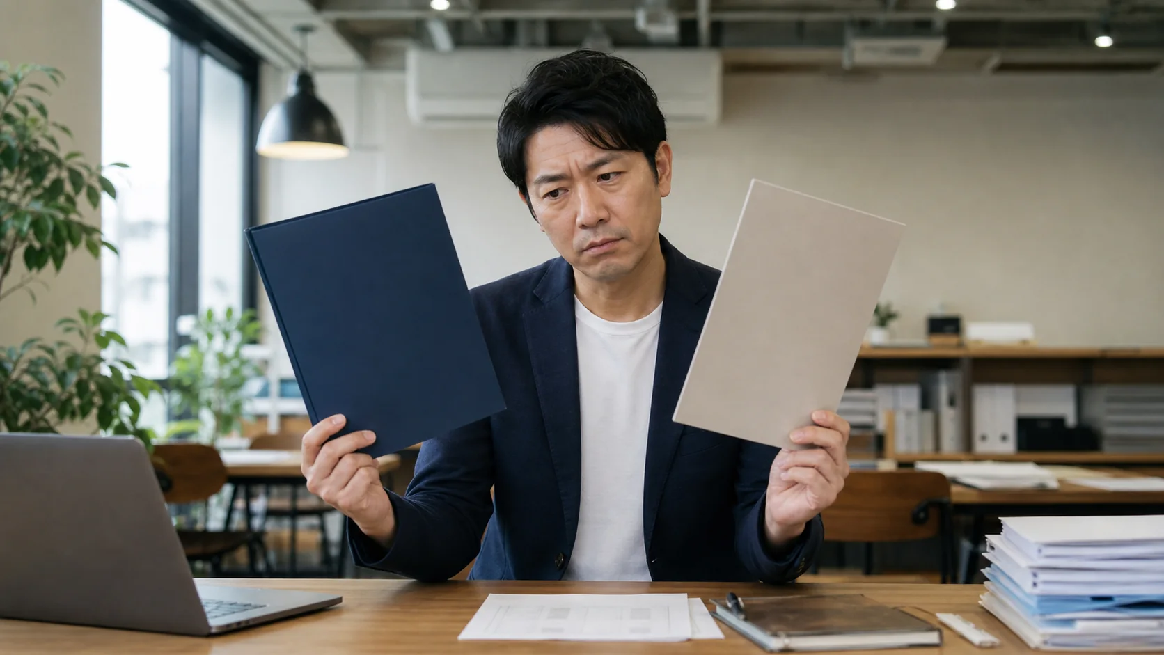 売掛先資料と自社資料のどちらが重要か迷う中小企業経営者