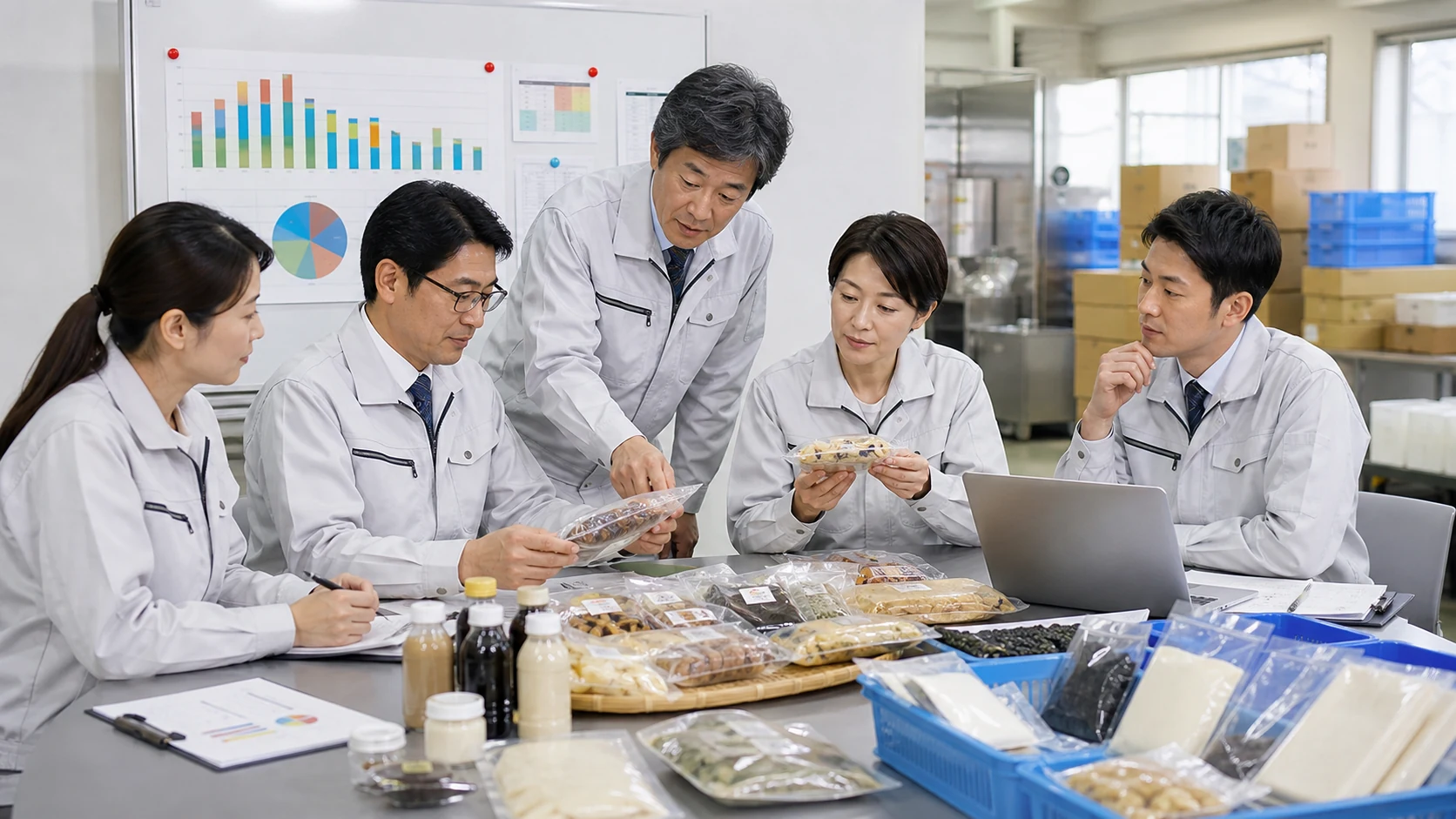 食品別の実原価と賞味期限在庫を色分けする改善会議