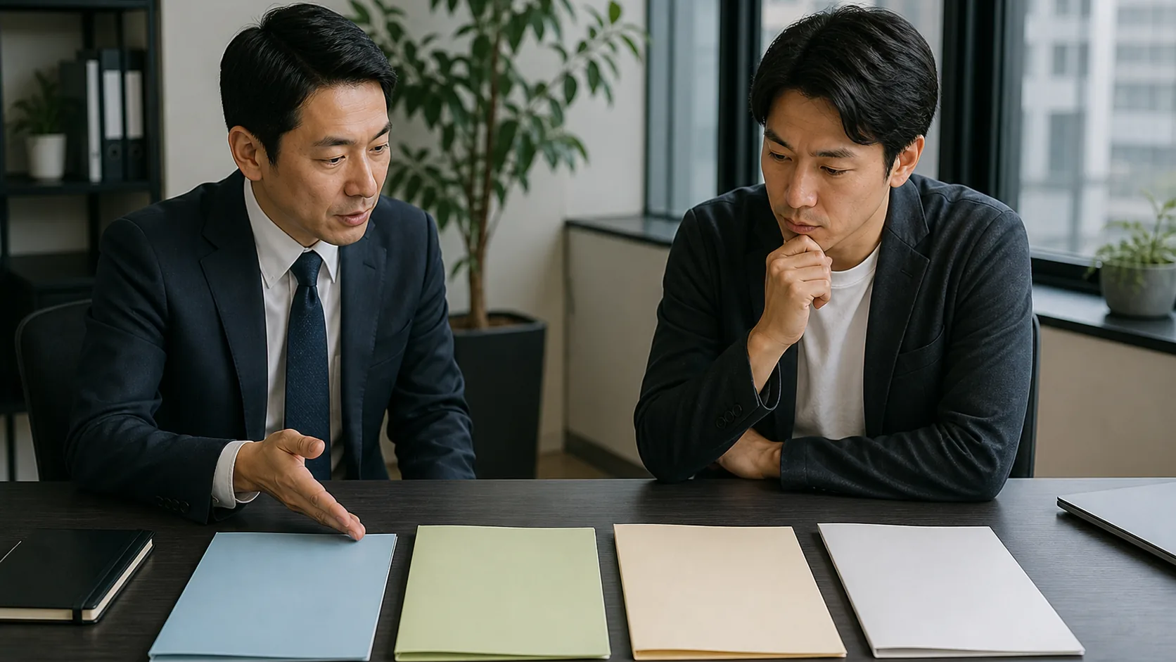 融資否決後の再相談・別候補・公的支援・社内策を比較する場面