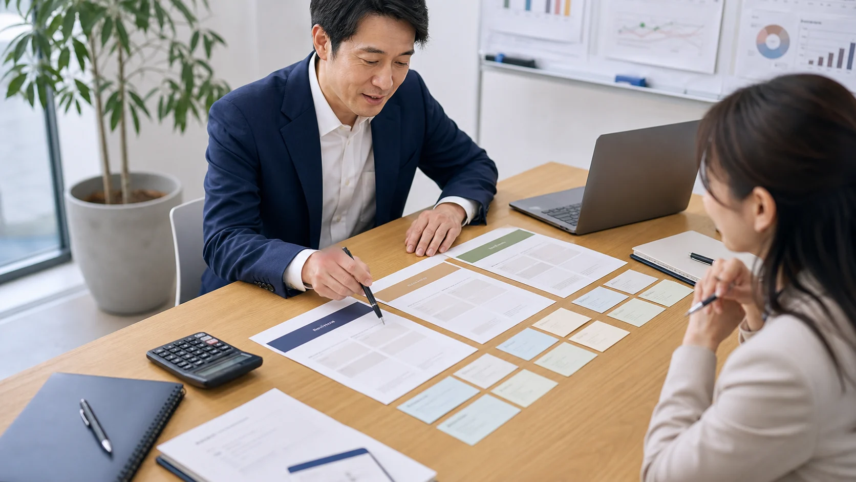 財務担当者が複数社の見積と成果物一覧を一つの比較表へ転記する場面