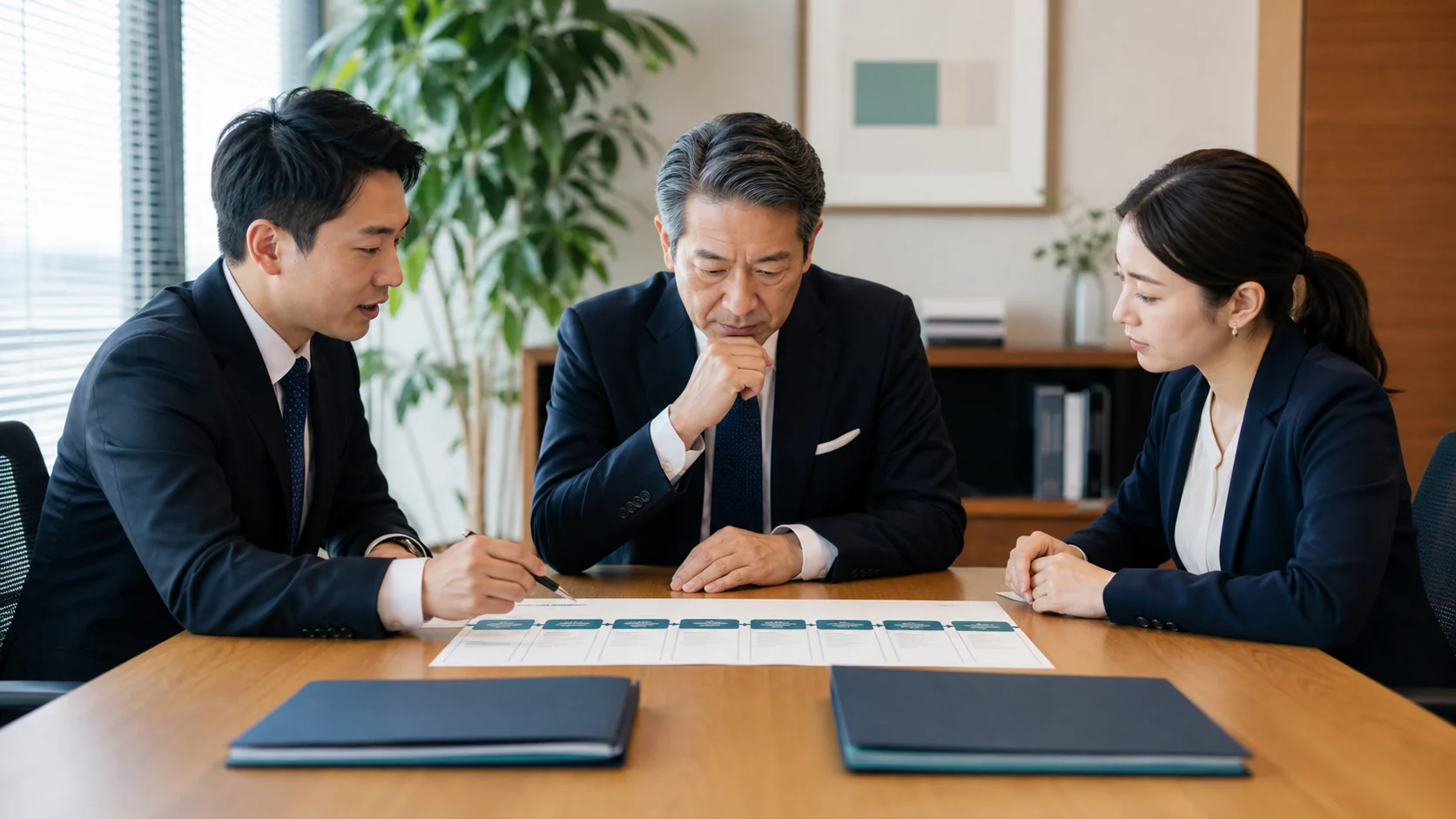 財務担当者が不成立時の支払を予備費として資金繰り表に入力する場面
