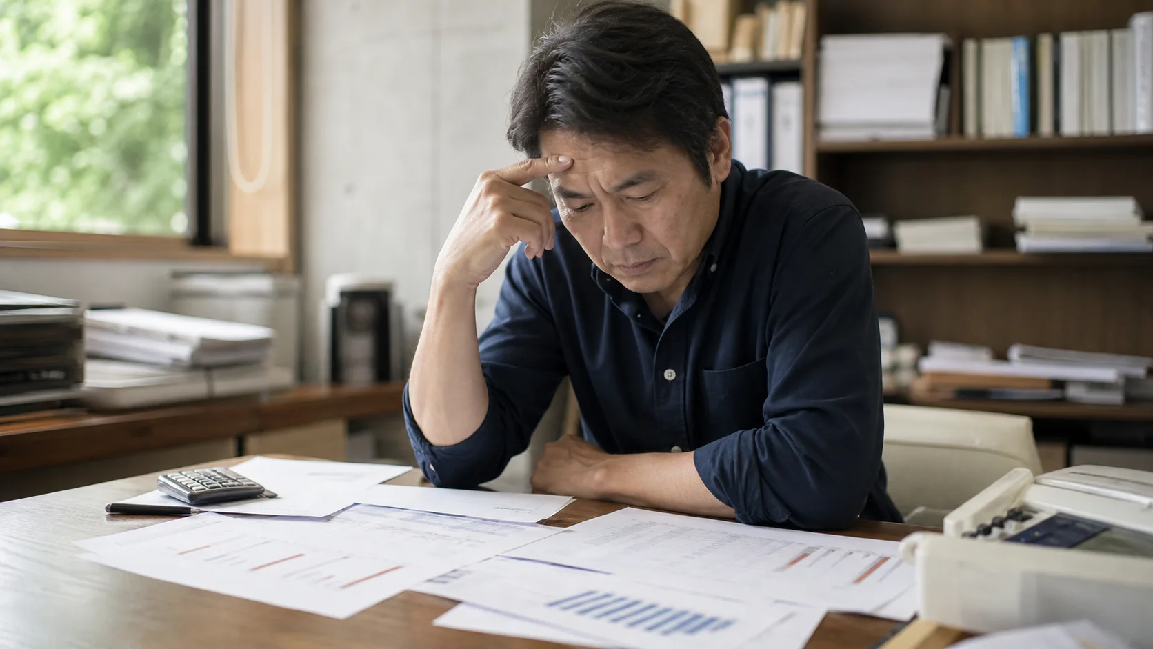 返済条件変更後の資金繰りを専門家と確認する経営者