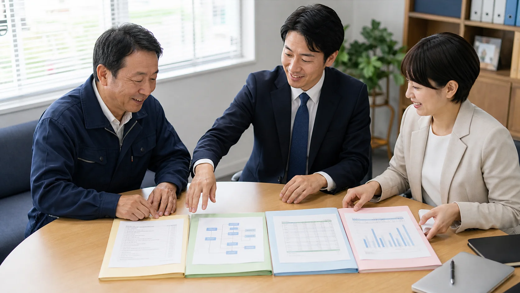 中小企業活性化協議会と再建計画を相談する経営者